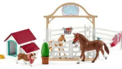 Schleich Horse Club Hannah's Gästhästar med Tiken Ruby 42458