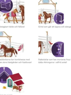 Schleich Horse Club Hannah's Gästhästar med Tiken Ruby 42458