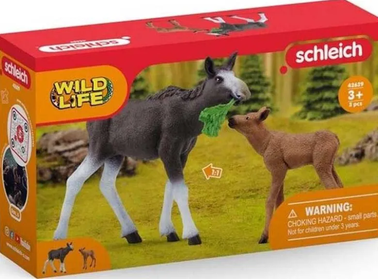 Schleich Älgfamilj Moose Family 42629