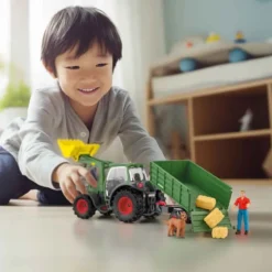 Schleich Traktor med släp 42608