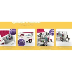 Schleich Veterinärsbil med Hanoverian Föl 42370
