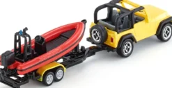 Siku Jeep Wrangler med båtsläp 1658