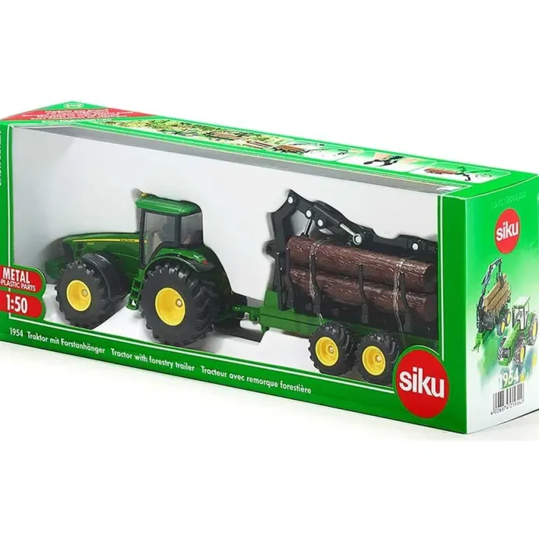 Siku John Deere 8430 med Skogskärra 1954 - 1:50