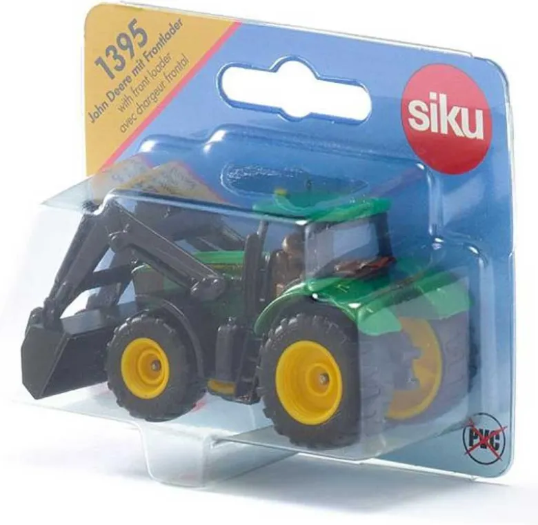 Siku John Deere 6215R traktor med skopa 1395