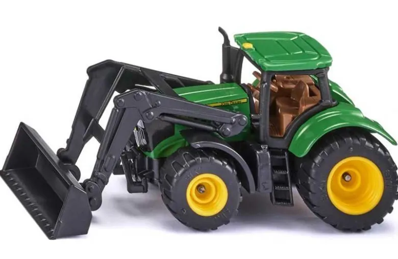 Siku John Deere 6215R traktor med skopa 1395
