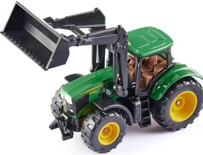 Siku John Deere 6215R traktor med skopa 1395