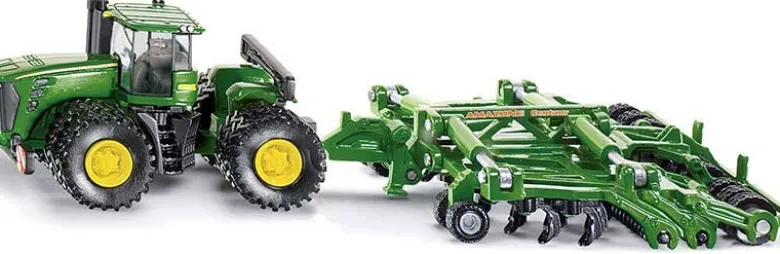 Siku John Deere traktor med kultivator 1856 - 1:87