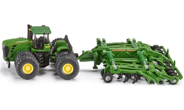 Siku John Deere traktor med kultivator 1856 - 1:87