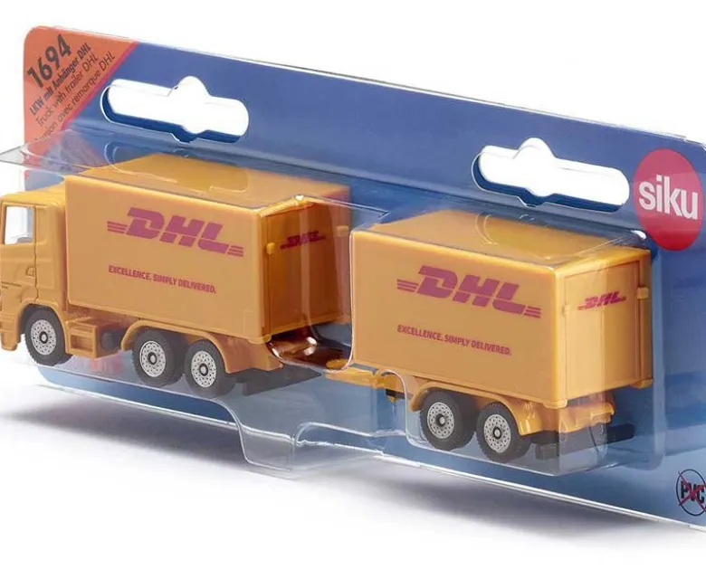 Siku Lastbil DHL med släp 1694