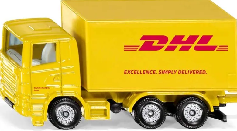 Siku Lastbil DHL med släp 1694