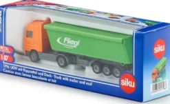 Siku Lastbil med Fliegl trailer 1796 skala 1:87