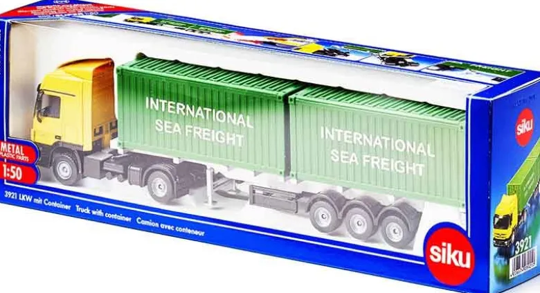 Siku Lastbil Mercedes-Benz Actros med container skala 1:50