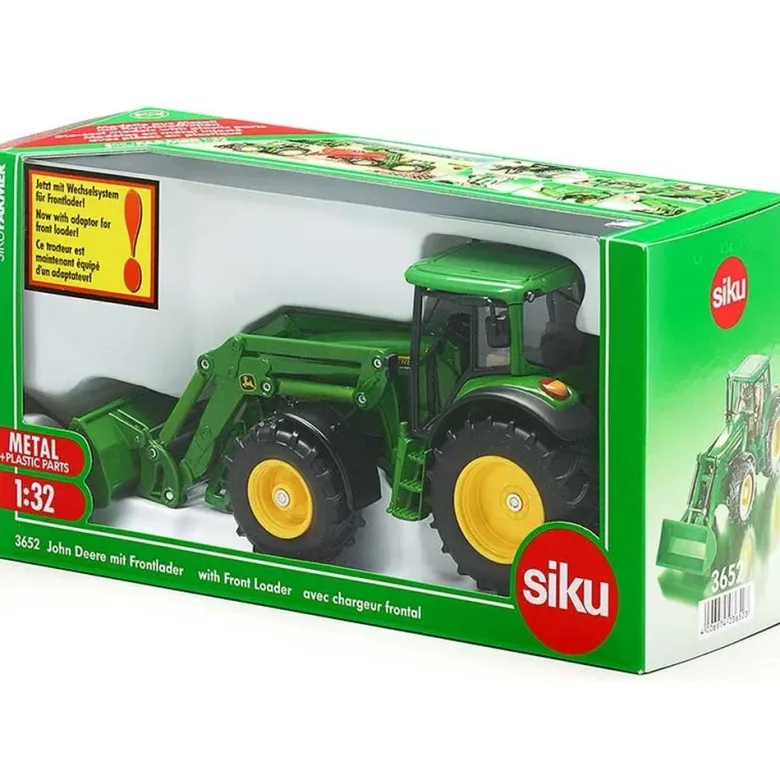 Siku Leksakstraktor John Deere 6920 med Frontlastare 3652 - 1:32