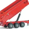 Siku Leksakstraktor Massey Ferguson 8480 med Krampe släp 1844 - 1:87