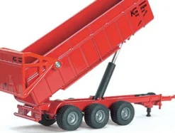 Siku Leksakstraktor Massey Ferguson 8480 med Krampe släp 1844 - 1:87