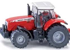 Siku Leksakstraktor Massey Ferguson 8480 med Krampe släp 1844 - 1:87