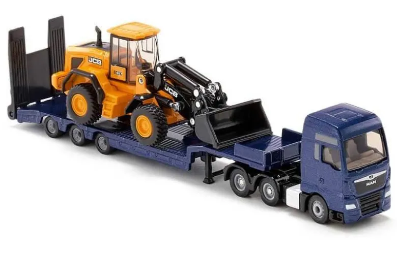 Siku MAN Lastbil Transport med JCB Lastmaskin 1:87