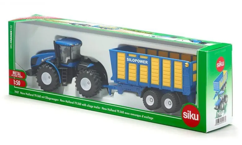 Siku New Holland T9.560 med Ensilagevagn 1947 - 1:50