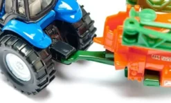 Siku Traktor New Holland med gödselspridare 1668