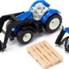 Siku Traktor New Holland T7.315 med pallgafflar och pall 1544