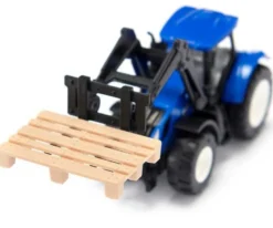Siku Traktor New Holland T7.315 med pallgafflar och pall 1544