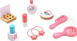 Sminkväska leksak med tillbehör i trä 10 delar Tooky Toy