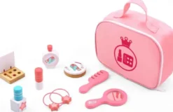 Sminkväska leksak med tillbehör i trä 10 delar Tooky Toy