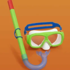 Snorkelset 7 år+ Cyklop Grön till barn Bestway