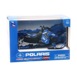 Snöskoter 19 cm Polaris Switchback Pro-X 800 Leksak till barn NewRay 1:16