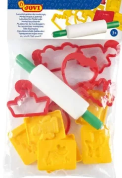 12 stansformar och 1 kavel till leklera och plastilina Jovi