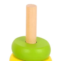 Stapelleksak i trä geometriska former för barn Tooky Toy