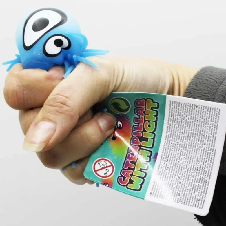 1 st. Blinkande Larv Stretchy Fidget