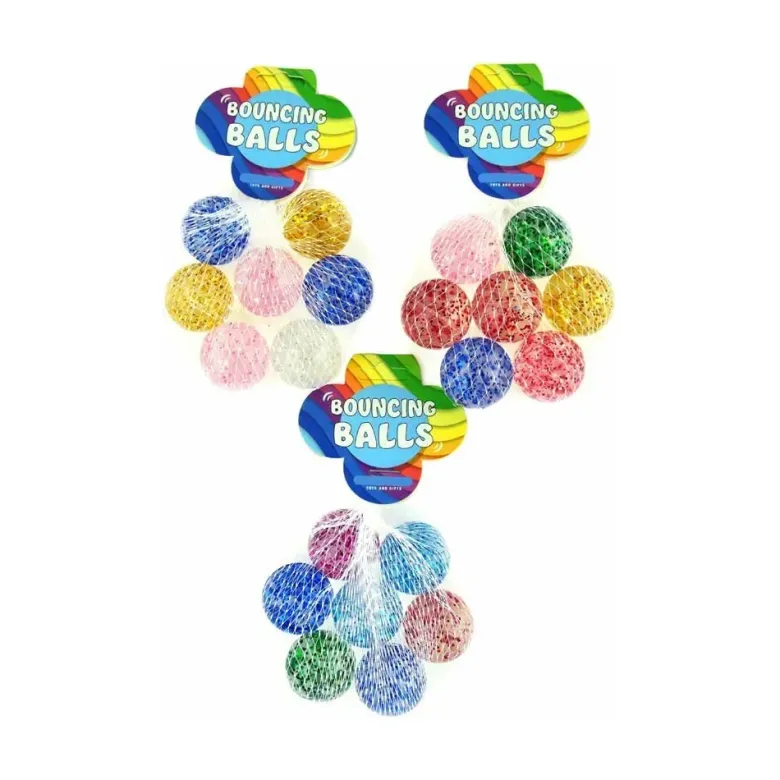 7 st. Glitter Studsboll 3,2 cm