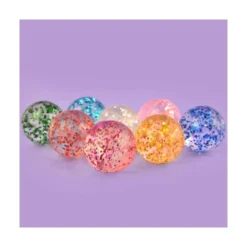 7 st. Glitter Studsboll 3,2 cm
