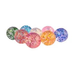 7 st. Glitter Studsboll 3,2 cm