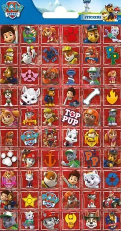 Stickers Klistermärken Paw Patrol 60 st