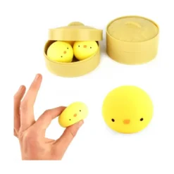 3 st. Kyckling Squeeze Ball Chicken 5 cm