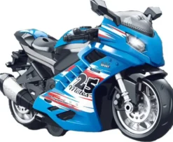 1 st. Leksaksmotorcykel med ljus, ljud och pullback-funktion 14,5 cm