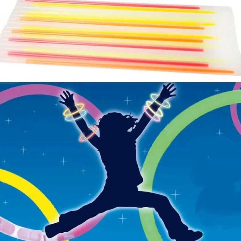 50 st. Lysande armband och stavar Glow Sticks 20 cm