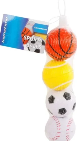 4 st. Mjuka bollar skumgummi 6 cm