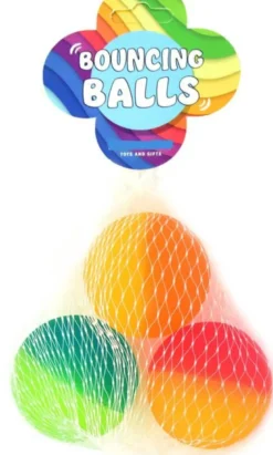 3 st. Neon Studsbollar 4,5 cm