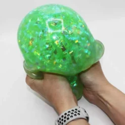 Stor Klämboll med glittriga band inuti 16 cm