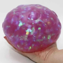 Stor Klämboll med glittriga band inuti 16 cm
