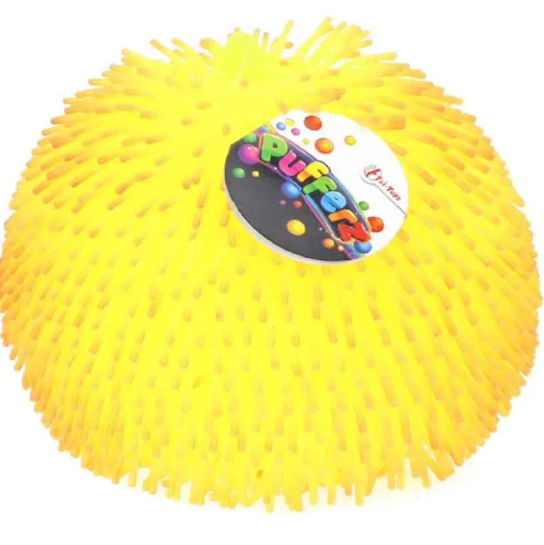 Stor Tvåfärgad Puffer Fluffy Klämboll 25 cm