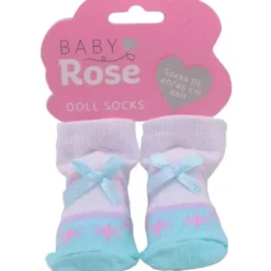 1 st. par sockar till dockor 35-45 cm Baby Rose