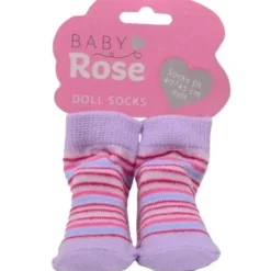 1 st. par sockar till dockor 35-45 cm Baby Rose