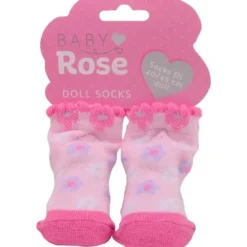 1 st. par sockar till dockor 35-45 cm Baby Rose