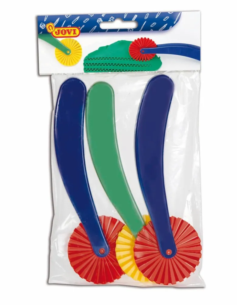 3 st. Skärare verktyg till leklera och Plastilina Jovi