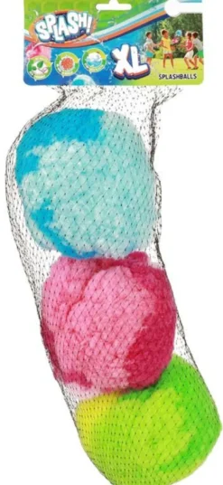 3 st. Stora Splash vattenbollar flerfärgade 15 cm