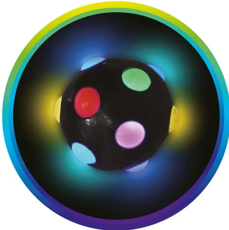 Studsboll Disco med ljus 5,5 cm